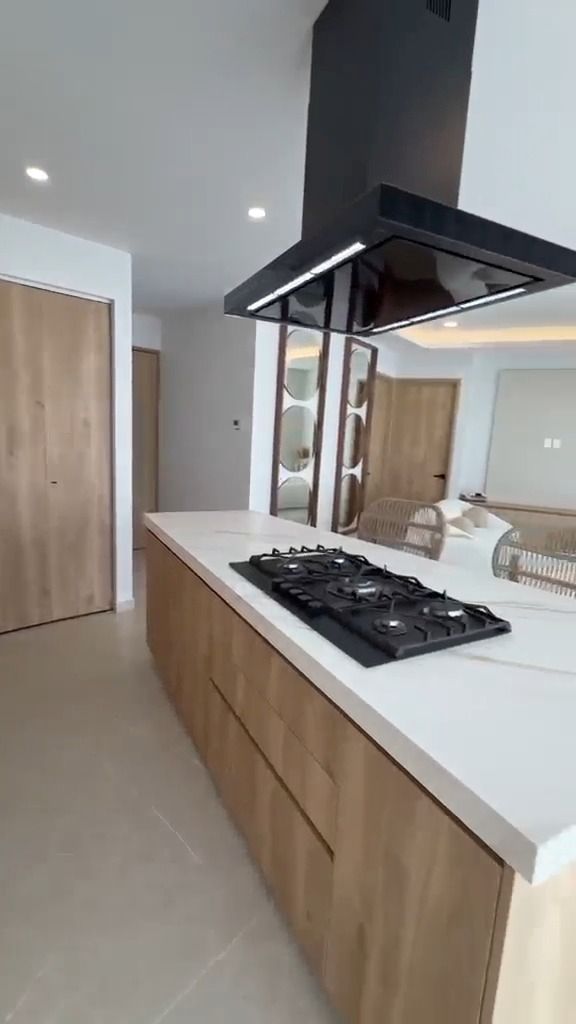 Bahiban Residences, cocina con isla