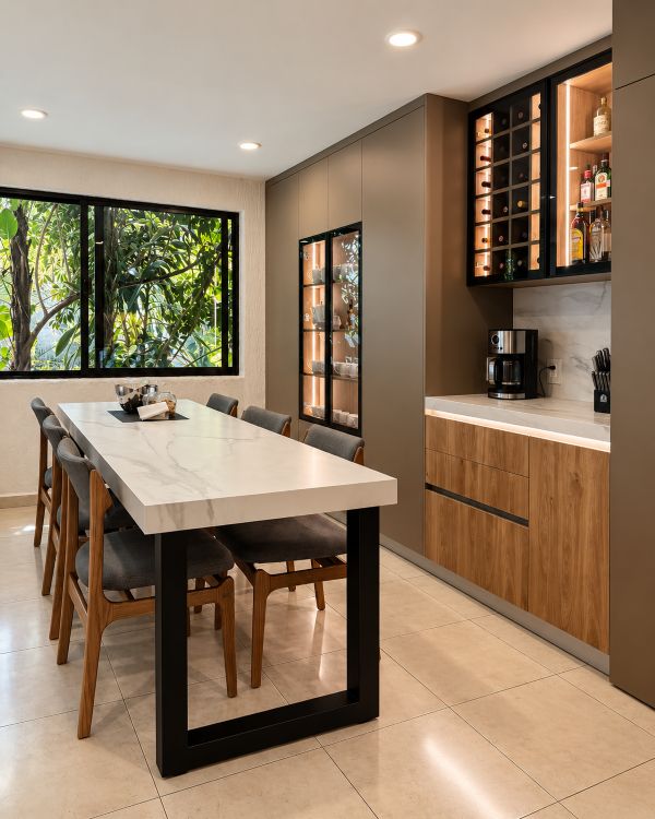 Cocina Topo y Roble